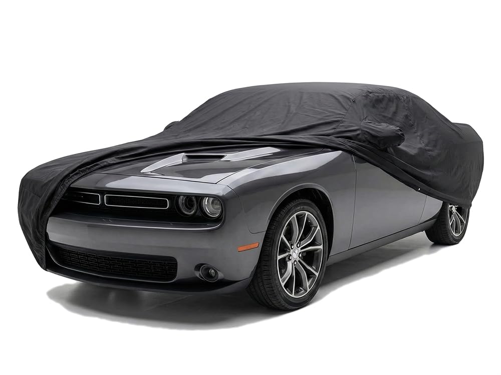 Custom Fits 2008-2024 Dodge Challenger Car Cover Black Sapphire Metallic Covers