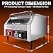 Commercial Conveyor Toaster 450 Slices/Hour, Industrial Electric Conveyer Belt Oven, Heavy Duty Stainless Steel Tostadora Transportadora for Bun Bagel Bread Waffle Restaurant Hotel Buffet 110 Vlots
