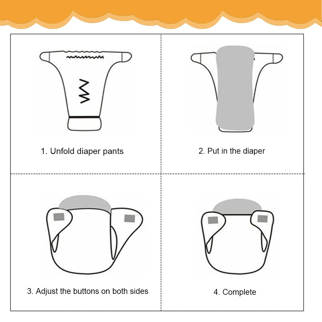 SGERUFZ 2 pezzo Pannolini Lavabili, Riutilizzabile Pannolini da Nuoto, Costume Pannolino Lavabili, Impermeabile Pannolino Piscina (0-3 Anni)
