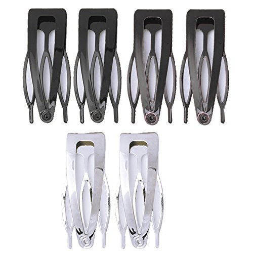 DCNL Hair Accessories Snap Clip, Metal