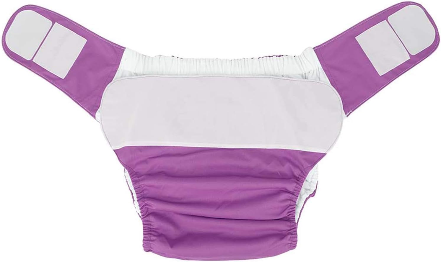 Couches en tissu réutilisables pour adultes, imperméables et lavables pour incontinence, pour femmes et hommes (violet)