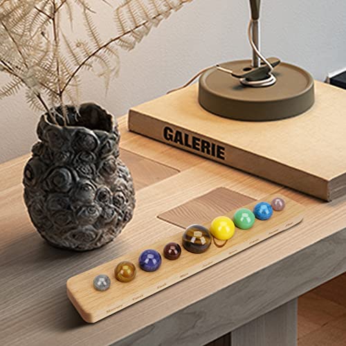 Neun Planeten Edelsteine Planeten Dekorationen Sonnensystem Modell Handgemachte Weltraum Home Office Schreibtisch Dekorationen Kreatives Geschenk für Männer, Frauen, Kinder