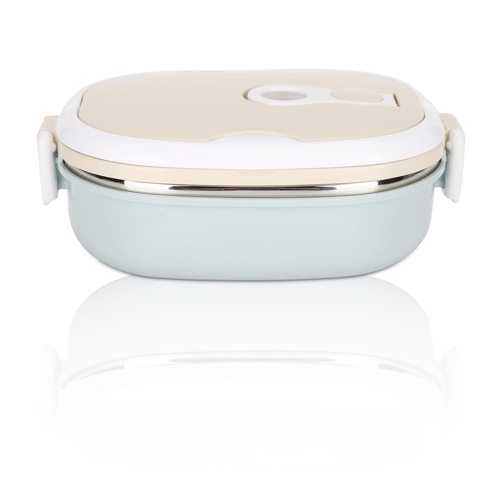Lunch Box, Thermal Insulated Hot Food Lunch Containers, Portable Leakproof 304 Stainless Steel Adult Kids Bento Lunch Box, Cold and Hot Food Storage for School Office Outdoor Travel(900ml 1 Layer)