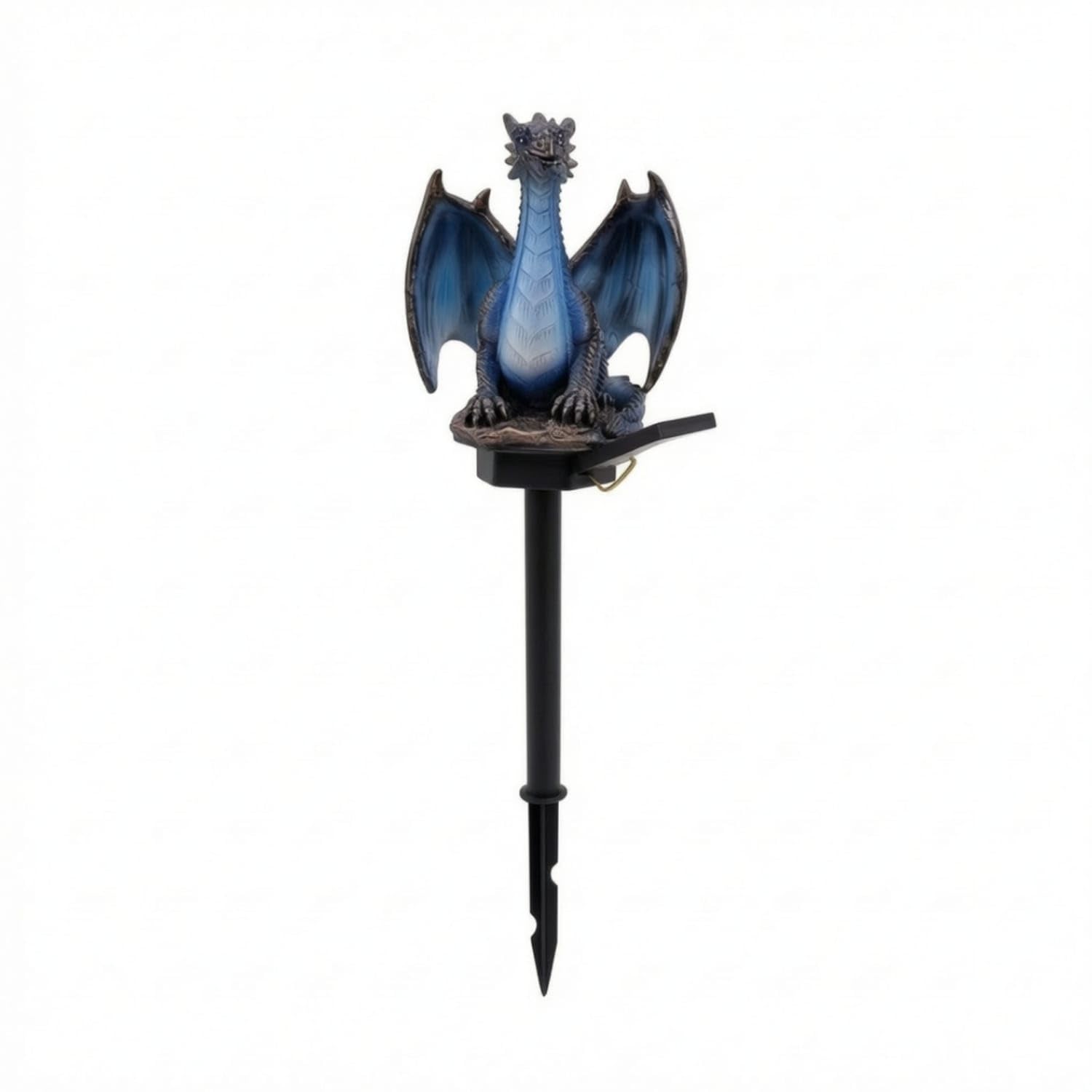 outdoor dragon solar stake light decorative dragon solar garden light glowing figurine eco-friendly for pathway, flower bed, blue