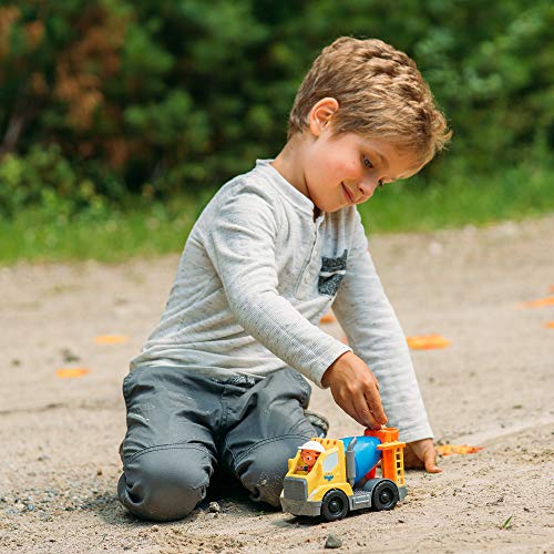 Blippi Cement Truck - Mini Vehicle With Freewheeling Features Including 2” Character Toy Figure Construction Worker - Imaginative Play For Toddlers And Young Kids #TOP3