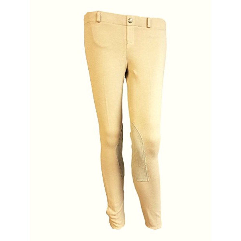 Shires Essentials Lowrise Children's Pull On Knee Patch Riding Breeches