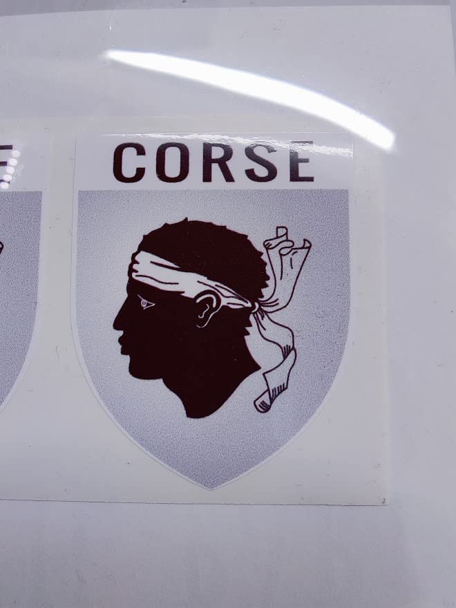 Autocollants Vinyle AUVERGNE – Pack De 2 Stickers 4x5 Cm – Pour Voiture, Moto, Casque, Valise – Résistants Au Lavage