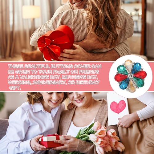 Cache-boutons strass anti-bouton basique | Solution boutons de manchette sans couture - 7