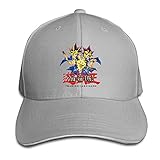Geneva F Adult Yu-Gi-Oh Adjustable Baseball Sanpback Cap Hat Ash