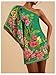 Floerns Women's Floral One Shoulder Mini Dress Dolman Sleeve Vacation Tunic Dresses Green Medium