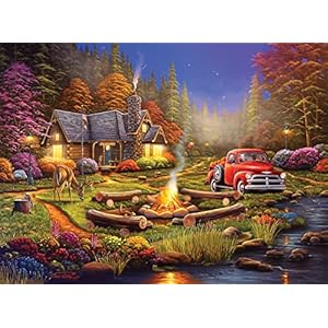Buffalo Games – Geno Peoples – The Woodsmen – 1000 Piece Jigsaw Puzzle for Adults -Challenging Puzzle Perfect for Game Nights – Finished Size is 26.75 x 19.75