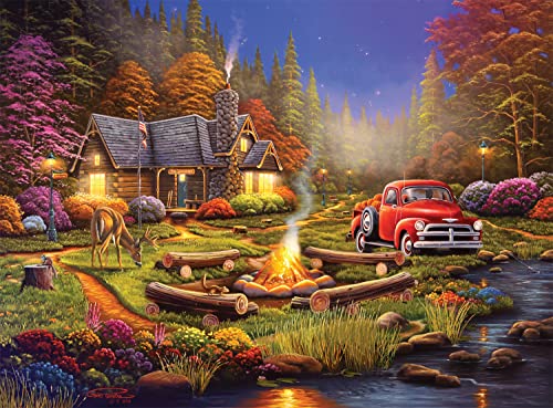 Buffalo Games – Geno Peoples – The Woodsmen – 1000 Piece Jigsaw Puzzle for Adults -Challenging Puzzle Perfect for Game Nights – Finished Size is 26.75 x 19.75