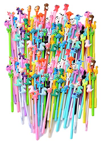 140 bolígrafos de gel estampado animal negro 0.5 mm