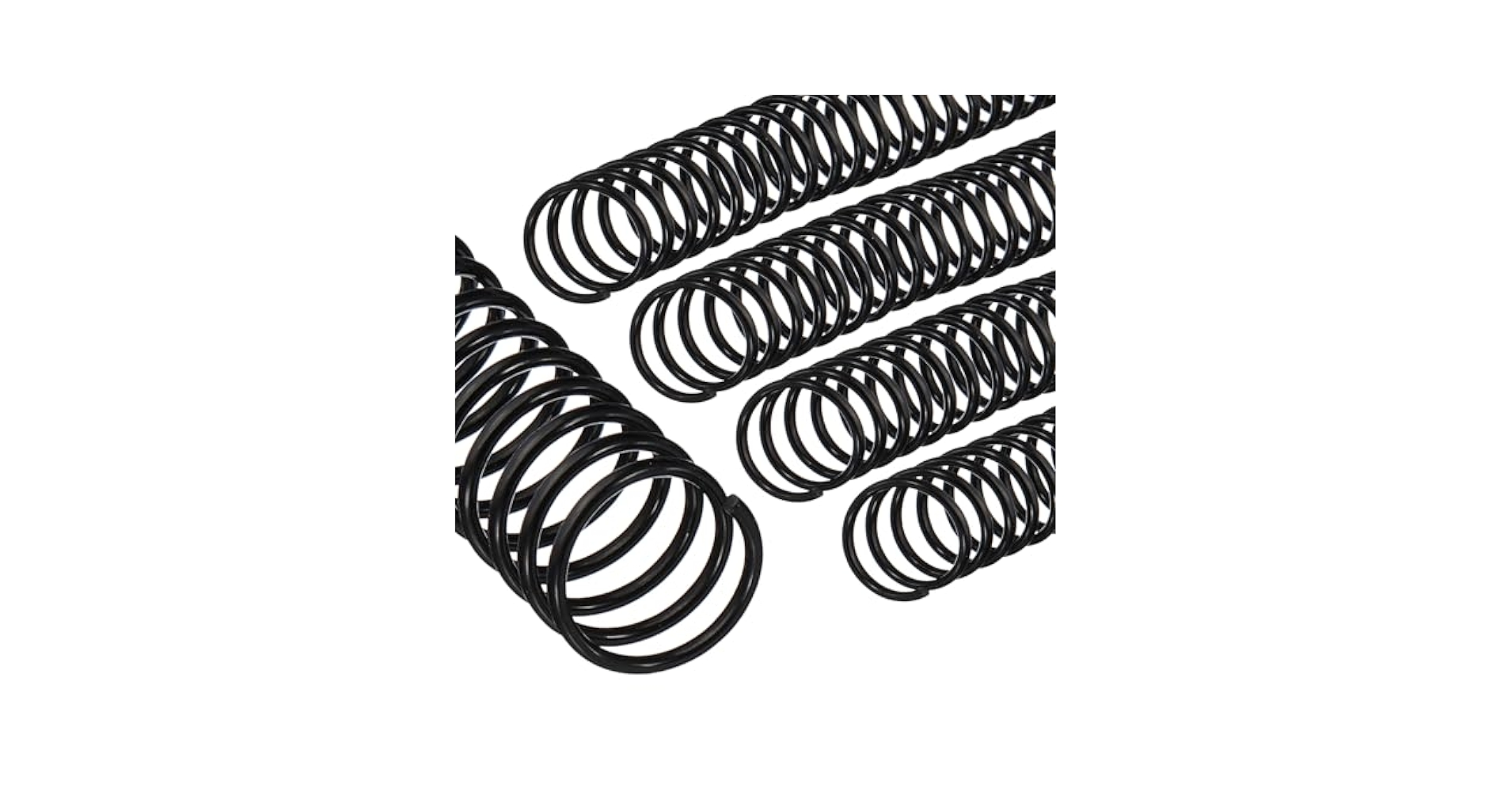 120 Packs Spiral Binding Coils Plastic Binder Binding Spirals Rings Multi Size Spiral Binding Wire Combs Spines Coils, 4:1 Pitch Colorful Binding Spirals, 1/4 5/16 3/8 1/2 5/8 3/4 Inch (Multicolor): Binding Machines & Accessories