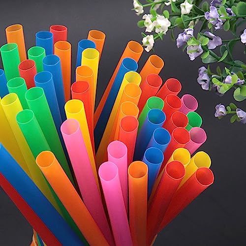 100 pitillos plásticos flexibles de colores surtidos miniatura 4