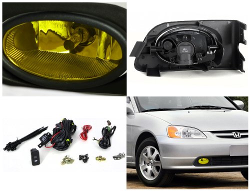 Spec-D Tuning LF-CV01AMOEM Yellow Fog Light