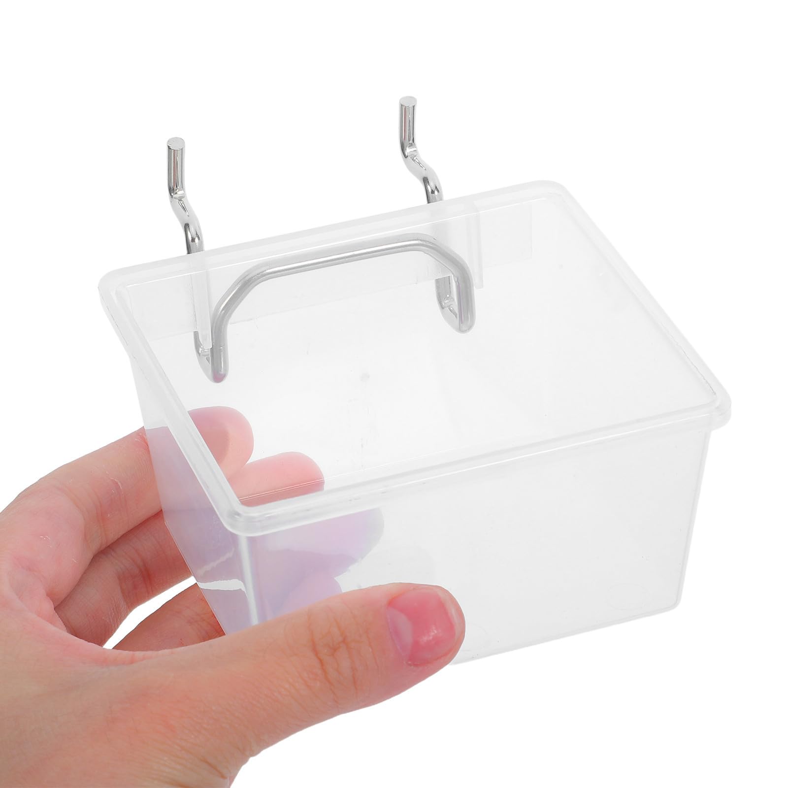 20 Pezzi Set Contenitori Trasparenti per Pannello Forato con Ganci