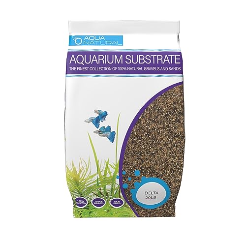 Aqua Natural Delta Sand 20lb Substrate for aquascaping, Aquariums, vivariums and terrariums