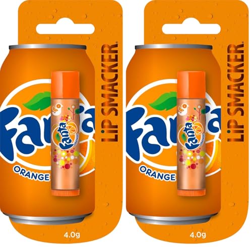 Lip Smacker - Coca-Cola Collection - Burrocacao per Bambini al Gusto Fanta all'Arancia - Dolce Regalo per i Tuoi Amici - Pezzo Singolo (Confezione da 2)