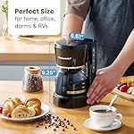 Elite Gourmet EHC-5055 Automatic 5-Cup Brew & Drip Coffee Maker with Pause N Serve Reusable Filter, On/Off Switch, Water Level Indicator - Image 4