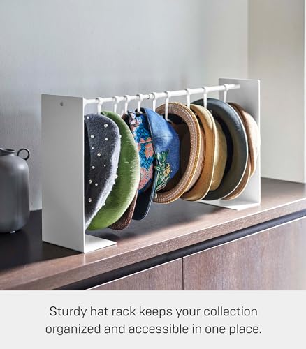 YAMAZAKI Home Tower Hut-Kleiderbügel, erweiterbare Metall-Aufbewahrungshaken für Schrank, Stahl