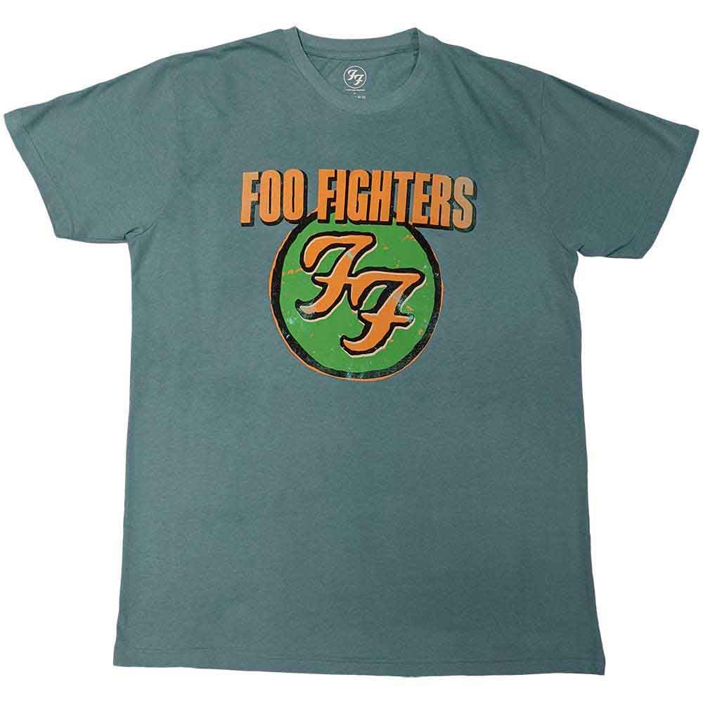 Foo Fighters T Shirt Graff Band Logo Official Eco Unisex XL Blue