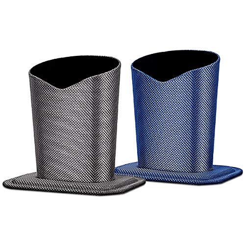 Image of 2 Pcs a Set, Plush Lined Eyeglasses Holder Stand Case Protective Glasses Case for Desks