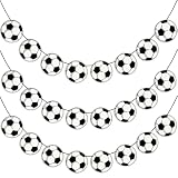 Soccer Birthday Party Decorations - 24PCS Soccer Party Banners for 2026 World Soccer Cup Merchandise | Soccer Party Decorations Hanging Backdrop for Birthday Party Home Classroom Favor Supplies Decor