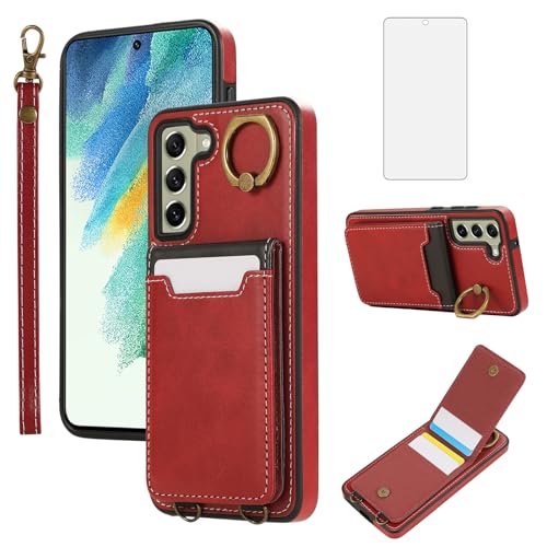Protection Samsung S21 FE 5G chic en cuir PU Premium avec finitions soignées