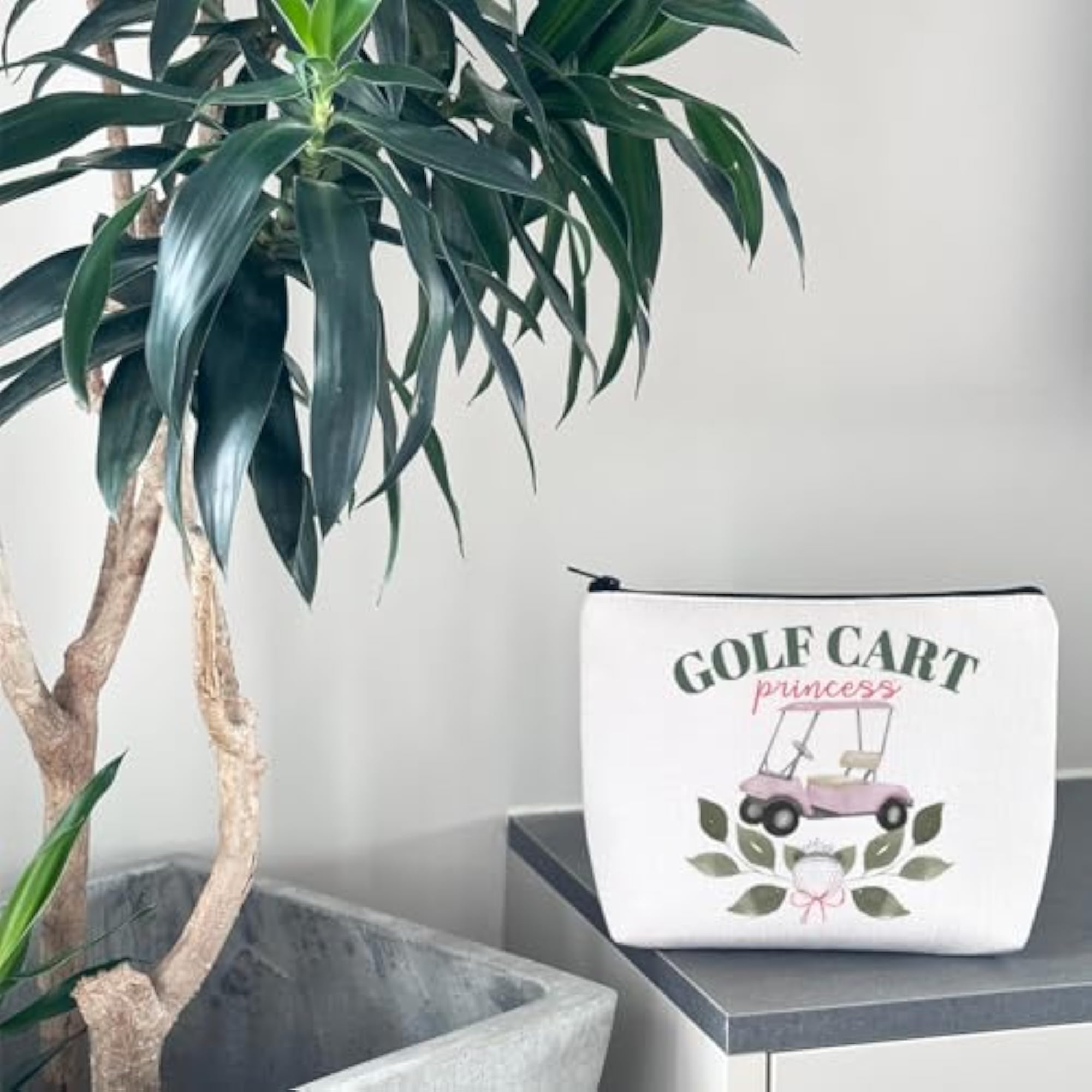 Golf Cart Princess Makeup Bag, Gift for Her