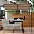 Tangkula 7ft Grill Gazebo, Patio Barbecue Canopy with Serving Shelf and Storage Hooks, Curved Grill Shelter w/Heavy-Duty Steel Frame Sunshade Gazebo for Outdoor Garden (Coffee)