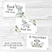 Hadley Designs Baby Shower Thank You Cards with Envelopes - 24 Baby Boy Thank You Cards for Gift, Girl Thankyou Notes Babyshower Sprinkle Gender Reveal, Gender Neutral Elephant Shower Thanks Card