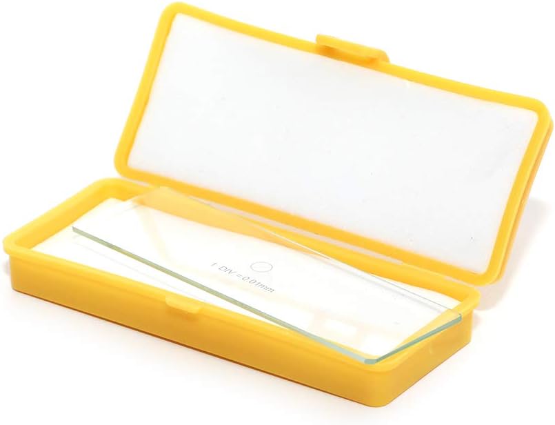 2pcs 0.01mm Microscope Calibration Slide Stage Micrometer Parts for Microscope Camera