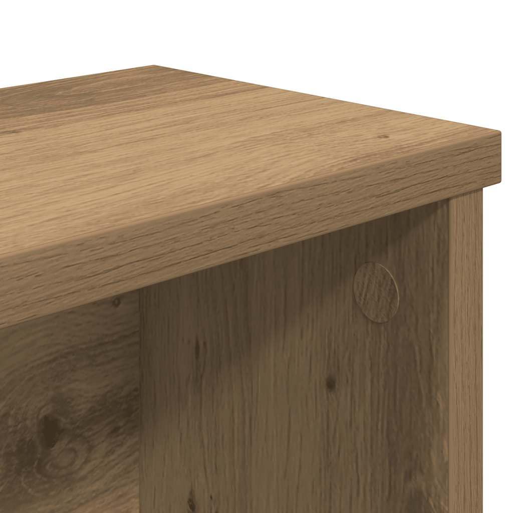 Küchenregale Stapelbar 2 STK Artisan-Eiche Holzwerkstoff 60x15x16 cm Organizer Ablage für Küchenutensilien Besteck Kochlöffel platzsparend und vielseitig für Arbeitsplatte und Schrank