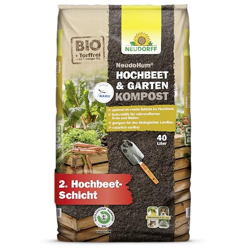 Neudorff NeudoHum Hochbeet- & GartenKompost – Torffreier...