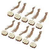 Toque de regalo único: viene con 20 etiquetas de madera y cordel con "gracias". Simplemente inserte hilo en la etiqueta y átelo al regalo para completar el look.