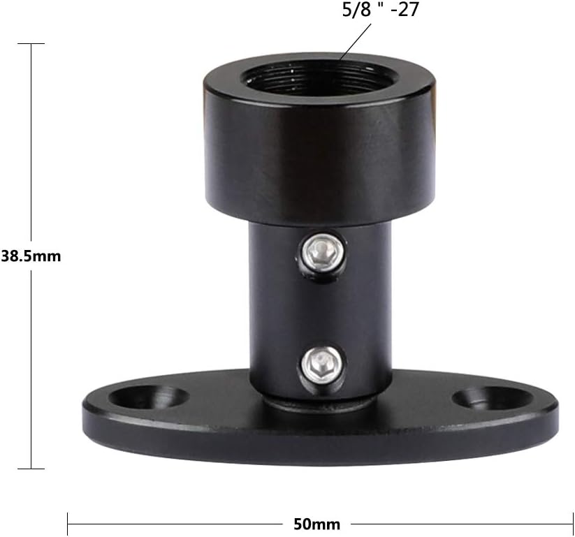 CAMVATE Ceiling Mount With 5/8"-27 Female Screw + Double Microphone Mounts Bracket + Camera Baseplate