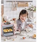 Pink 6-in-1 Air Fryer Oven Combo | Convection Toaster Oven with Dehydrator Function | Fry, Roast, Bake, Reheat & Dehydrate - Image 3
