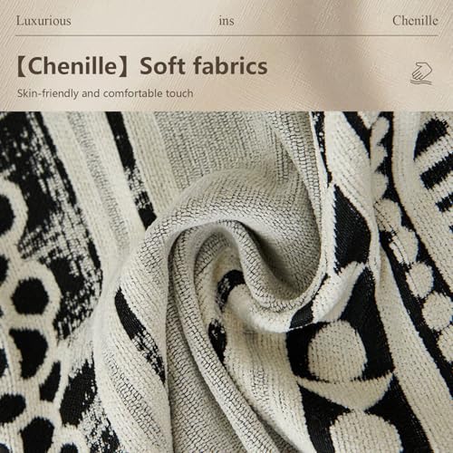 Funda de sofá de chenilla reversible lavable y protector de muebles antideslizante 5