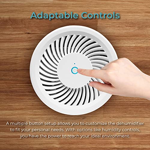 Aerbyon Dh1800 Dehumidifier 600 Sq.ft Coverage With Auto Turn Off, 60Oz Portable And Silent Dehumidifier For Use In Home, Bedroom, Bathroom, Closet, Kitchen, 2-Year Warranty #TOP4