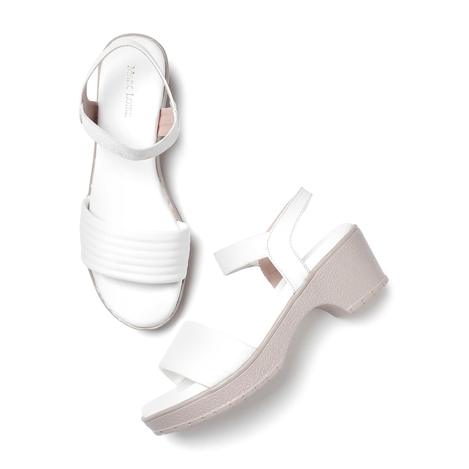 marc loire Women’s Comfortable Slip-on Casual Block Heels-picture-16