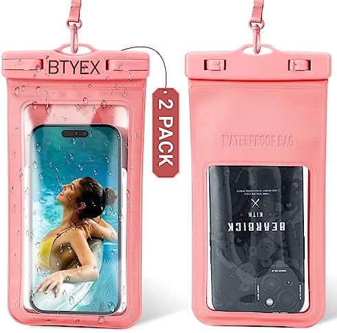Floating Waterproof Phone Pouch Filled with Sponge Universal Cellphone Dry Bag Case with Lanyard for iPhone 15 14 13 12 Pro Max Xs Max XR X 8 7 6S Plus SE, Galaxy S22 S21 S20, HUAWEI P50 up to 7.0