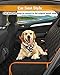 Dog Car Seat Cover, 600D Heavy Durable Dog Seat Cover for Back Seat, 100% Waterproof Scratch Proof Nonslip Dog Hammock for Car with Side Flap, Pet Seat Covers with SeatBelt for Cars Sedan SUV Trucks