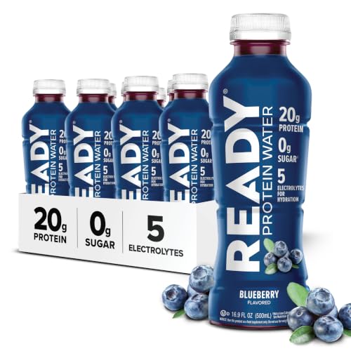 Image of Ready Clear Protein Water, Blueberry, 20g Whey Protein Isolate, 12 Pack