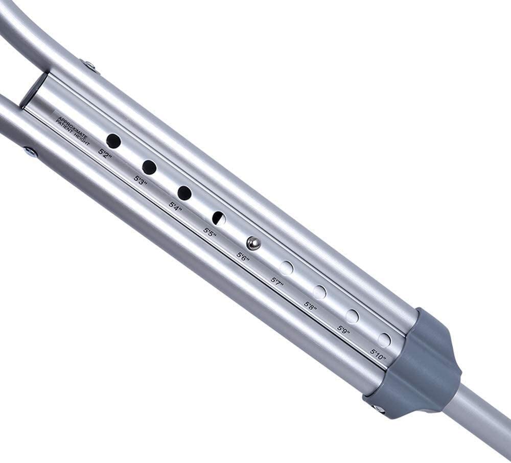 Muletas para Adultos Alejados de Aluminio Alejo Gruesos Muletas de Axilas Caminantes Ajustables Dos Altura Corhehalos retráctiles Caminata con Hospital excelente para Viajar o Trabajar
