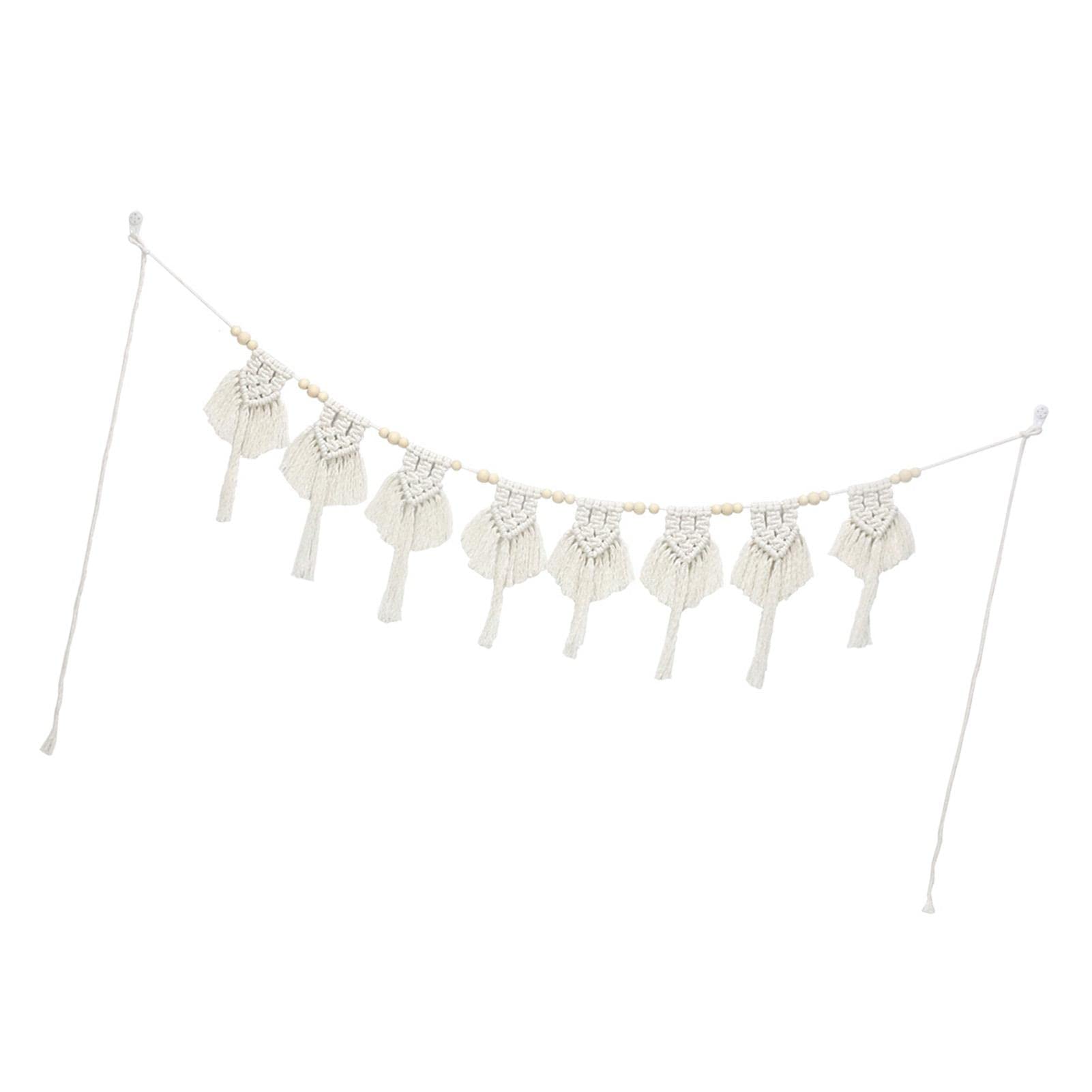 Macramé Wandtapijt, Levensboom, Dromenvanger, Geweven Boheems Esthetisch Wandtapijt Met Kwastjes Dromenvanger Voor Bruiloft Slaapkamer Kinderkamer Cafe 95 X 30 Cm