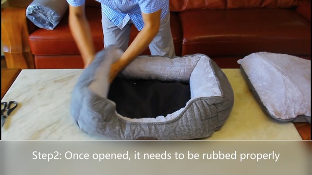 DEBANG HOME Dog Bed,Dog Beds for Medium Dogs,Cat Bed,Calming Dog Bed,Anxiety Comfy Durable Pet Beds with Reversible… - Image 8