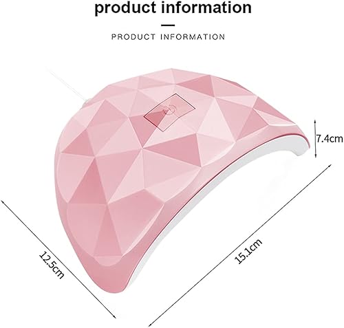 Miniatura 6 de NOBRIM 18 luces LED UV de uñas portátil USB carga lámpara de uñas profesional de secado rápido para uñas acrílicas esmalte de gel color rosa