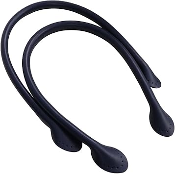 Leather Handbag Handles 50cm 1 Pair for Small Pouch Tote Bags