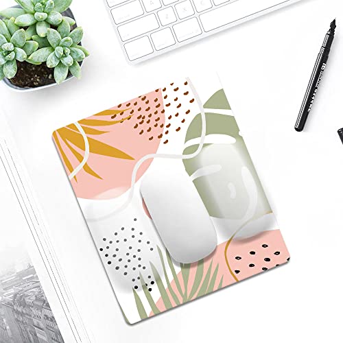 Mouse Pad,Abstract Plants Customized Mouse Pad, Mouse Mat Square Waterproof Mouse Pad Non-Slip Rubber Base Mousepads For Office Laptop, 9.5"X7.9"X0.12" Inch #TOP2